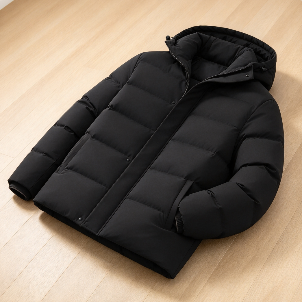 Thick Warm Insulated Men's Puffer Jacket For Cold Weather Work - Image 2