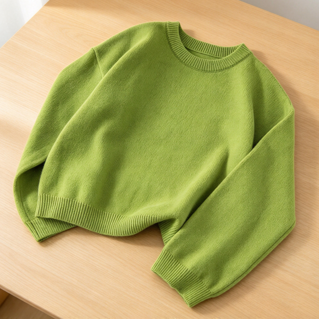 Women’s Crewneck Solid Oversized Pullover Sweater