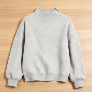 Women's Mock Neck Oversized Pullover Sweatshirt
