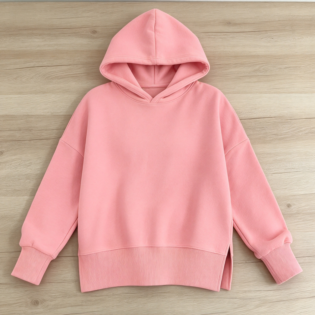 Women's Oversized Side-Slit Hoodie - Image 2