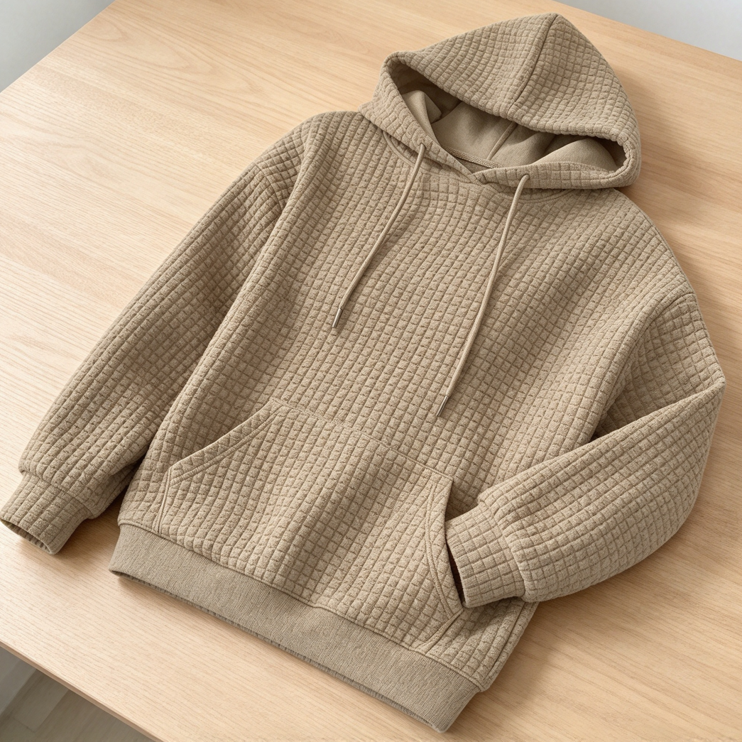 Women’s Waffle Knit Pullover Hoodie