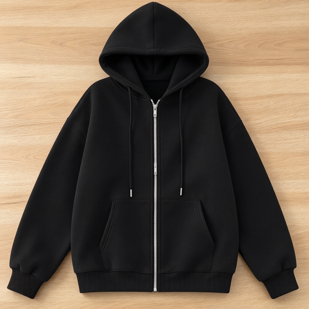 Women’s Oversized Y2K Zip-Up Hoodie