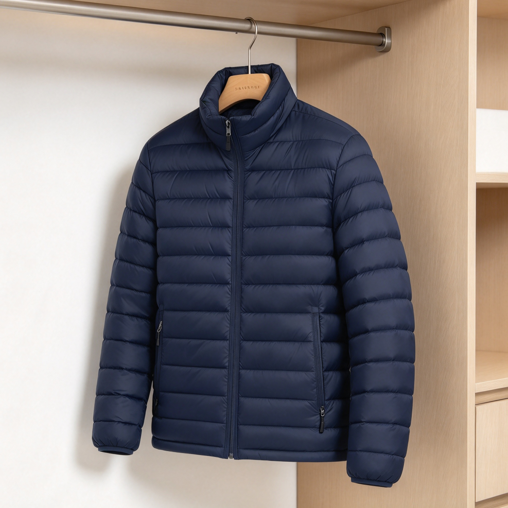 Men's Lightweight Packable Winter Puffy Coat - Image 2